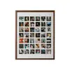 Marco de Fotos de Madera Maciza para Fotos de Boda, Set de Pared de Fotos de Pareja, Marco de Fotos de Nueve Cuadrículas DIY 520, Marco de Fotos de Madera Maciza para Montar en la Pared