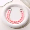 Miçangas Nova Cor de Doce Corrente Acrílica Copo de Água Infantil Corrente de Mão Estojo de Celular Destacável Pingente Pingente para Mulheres