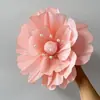 Diseño de habitación de boda decoración de boda flores plisadas tridimensionales网红 de boda pared de fondo de dormitorio para hombres y mujeres flor de tirón