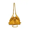 Moda transfronteriza, lujo ligero, bolso cubo de cadena con patrón de diamantes, bolso de mujer, nuevo estilo 2025, gran capacidad, adecuado para el trabajo, se puede llevar debajo del brazo o como bolso de hombro