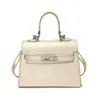 Bolso Kelly de Cocodrilo de Alta Gama para Mujer 2026 Nuevo Bolso de Mano Retro de Moda Bolso de Hombro Cruzado