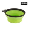 Cuenco plegable para teñir el cabello en peluquerías, herramienta para teñirlo, mango portátil, recipiente de silicona para aceite de hornear.