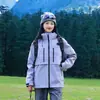 Chaqueta tres en uno de otoño e invierno para hombres y mujeres, forro interior desmontable, impermeable, cortavientos y cálida, adecuada para actividades al aire libre y senderismo