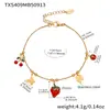 Miduoduo Venta Caliente Transfronteriza Estilo Dulce y Fresco Sexy Tobillera Personalizada DIY con Múltiples Accesorios Hecha de Acero Inoxidable Chapado en Oro Real de 18K