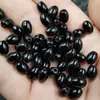 Cuentas de Arroz Imitación Obsidiana Cuentas Imitación Jade Cuentas Ovaladas Imitación Ónix Negro Cuentas para Passepartout de Vidrio Negro