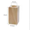 Suporte de Vela Aromaterapia de Madeira Moderno Simples Casamento Natal Taça de Vela Atmosfera Criativa Decoração de Casa Enfeites de Mesa