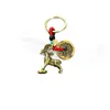 Llavero de Oveja de Dinero con Dibujo de Aleación Retro, Oveja Inacabada del Zodiaco Doce, Colgante de Moneda de Cobre, Llavero de Coche Estilo Chino