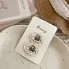 Estilo Coreano Bege Renda Bordada Cereja Infantil Prendedor de Cabelo Doce e Versátil Rabicó de Menina Elástico de Cabelo Acessórios de Cabelo