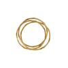 Latón Galvanizado con Oro Real de Alta Retención de Color Estilo Ins Normcore Elegante Popular Nuevo Elegante Adorno de Mano Apilable Anillo Delgado para Mujer