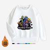Moletom Jaqueta Infantil Estampado Amigos Arco-Íris Azul Outono Inverno Veludo Espessado Gola Redonda Manga Longa