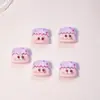 Brinquedo de Comida Fofo Pão de Leite Biscoito Desenho Animado Joias para Unhas Resina Acessórios de Montagem de Unhas Estéreo Brincos DIY