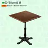 Mesa Quadrada Pequena para Café Mesa Leve para Restaurante de Comida Mesa de Jantar Comercial Conjunto de Mesa e Cadeiras de Madeira Maciça Mesa e Cadeiras para Loja de Chá com Leite e Sobremesas