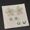 Zuecos de Flor con Perlas Estilo Xiaohongshu, Zapatos de Ballet con Lazo Sencillo, Hebilla de Zapato Desmontable DIY de Perlas