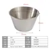 Molheiras Personalizadas de Aço Inoxidável, Pratinhos para Molho de Restaurante Coreano de Churrasco, Pratinhos para Molho de Hot Pot, Pratinhos para Molho de Comida Ocidental, Pratinhos para Molho de Mergulho, Tigelas Pequenas