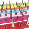 Harajuku Punk Europeo y Americano Cuero Clavo de Múltiples Puntas Moda Cadena para el Cuello Alternativa para Mujer Cadena para Clavícula Collar Joyería