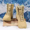 Botas de caminhada de cano alto quentes para exterior de tamanho grande 47 para exportação outono e inverno para homens, adequadas para acampamento e caminhada ao ar livre transfronteiriça, botas curtas táticas