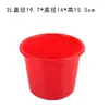 Cubo Mezclador de Pintura, Cubo de Plástico, Cubo Rojo Pequeño, Cubo Rojo para Agua, Cubo Pequeño para Mezclar Pintura, Cubo de Plástico con Asa, Cubo de Paja de Trigo