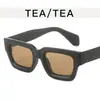 Gafas de sol de pierna ancha cóncavas en caja pequeña, nuevo estilo coreano, montura pequeña, gafas de mármol, gafas de sol retro de alta gama, moda