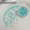 Decoraciones de Arte para Uñas Coloridas de Alto Brillo Perla Mixtas Dopamina Redondas de Fondo Plano Blanco Rosa Azul Tamaño Mixto Accesorios para Uñas