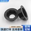 Em Estoque Plugues de Plástico Preto de 3 polegadas Plugues de Tubo de Papel Espessado de 76mm Núcleos de Papel para Rolos de Filme Plugues de Borracha Protetores