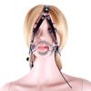 Esle escrava sexual adulta bola de boca conjunto de cavalo conjunto duplo de metal redondo flageolo para sexo oral suprimentos plug de boca fábrica atacadista
