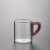 Taza de Té Pequeña de Vidrio Kung Fu con Formas de Madera Resistente a Altas Temperaturas Alto Valor Estético Taza de Té Exquisita Taza de Maestro Set de Té Kung Fu para el Hogar