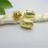 Acessórios para joias DIY novos acessórios de joias de ferragens de cobre puro acessórios simples de flor de cinco pétalas com furo duplo