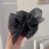 Bowknot grampo de cabelo novo verão malha hairpin back cabeça volume do cabelo tamanho grande aperto de cabelo cocar tubarão clipe acessórios para o cabelo