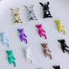Colorido tridimensional bonito coelho gato liga pingente material diy colar grampo de cabelo brincos jóias acessórios lote