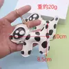Lanyard de Cuero Dálmata de Vaca de Moda Colgante para Bolso de Cachorro Accesorio Colgante Miu Accesorio para Ropa Perro de Dibujos Animados