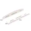 Lixa de Unha Profissional Tira Núcleo Roxo Fio Branco com Dente Ferramenta de Reparo de Unha Lixa de Unha Tira de Lixamento Dupla Face