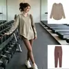 Conjunto de yoga roupa fitness plus size para mulheres plus size, top de yoga para corrida, camiseta esportiva de secagem rápida, moletom com capuz longo feminino