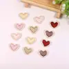 En Stock Envío Directo Planificador Ropa de Manga Corta Accesorios Parches DIY Pegatinas Serie Mini Corazón Pequeño Parches de Tela Bordados