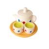 Miniatura de comida y juego de simulación de tetera, taza de té, juego de cocina, joyería de resina, accesorios para casa de muñecas, juego de té, pequeños adornos