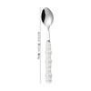 Juego de Cubiertos de Acero Inoxidable 304, Cuchillo, Tenedor y Cuchara con Mango de Perla Cerámica, Vajilla de Lujo Accesible Estilo Ins Coreano, Cuchara y Tenedor de Postre al Por Mayor