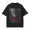 Black Myth Wukong Rei Macaco Camisetas Lavadas Streetwear Hip