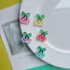 Populares Accesorios Coloridos de Cereza con Perlas para Manualidades DIY, Accesorios para el Cabello Infantiles con Pegamento Crema, Colgantes para Ropa, Pulseras, Fundas de Teléfono