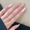El Artículo de Moda Más Vendido de Celebridad de Internet de Xiaohongshu: Puntas de Uñas Ojo de Gato de Vidrio Dorado Champagne Ligeramente Borrachas con Tonos Rosados que Realzan el Cutis y Añaden un Toque de Lujo
