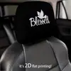 Funda para reposacabezas de coche con patrón de texto, funda para almohada de coche, funda de asiento a prueba de polvo, se puede personalizar con tu propio diseño como funda para reposacabezas y cuello