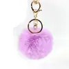 En Stock Suministro Directo DIY Bola de Pelo Falso de Conejo Lindo Colgante de Llavero de Bola de Pelo Colgante de Bolso Accesorio de Bola de Felpa Colgante