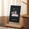 Mesa de moldura em forma de U de nogueira avançada japonesa 6 polegadas 7 polegadas 8 polegadas Nordic Simple Beech Moldura acrílica
