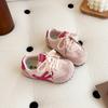 Zapatillas Retro Estilo Coreano para Niños Colección Primavera/Verano 2025, Unisex Suela Suave Transpirables Versátiles Moda Velcro Zapatos de Entrenamiento Alemanes