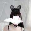 Diadema sexy de celebridad de internet Guiruo con encaje de plumas sexy y orejas de gato, tocado decorativo de cosplay p1