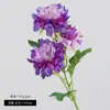 Cravos Artificiais de 3 Cabeças em Haste Única Presente para o Dia dos Professores Dia das Mães Decoração de Mesa para Casa Flor Falsa Flor Artificial