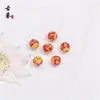 Esmalte Cloisonné Mantra de Seis Palabras Cuentas Redondas Accesorios DIY Pulsera Bodhi Cuentas Sueltas de Goteo de Aceite Venta al por Mayor