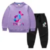 Conjunto de Ropa Infantil Transfronterizo Nuevo Primavera y Otoño 2026: Conjunto de Dos Piezas de Sudadera y Pantalón Largo para Niños, Atuendo de Algodón de Manga Larga para Bebé de Exportación