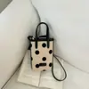 Bolso de Viaje de Verano 2026 con Múltiples Compartimentos y Lunares Diseño Versátil Casual Bolso de Mano Bolso de Hombro Bolso Cubo