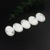 Temu Transfronteiriço Amazon Anel Oval de Pedra Natural Superfície 18*25 Anel de Contas de Cristal Incrustado com Pedras Semi-Preciosas DIY