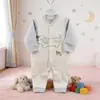 26 Estilo Otoño Mono para Bebé Terciopelo Suave Engrosado Bordado de Dibujos Animados 3D Ropa de Abrigo Ropa para Gatear Bebé Body 73~90#