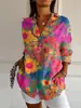 Estación Independiente Transfronteriza Europea y Americana Más Vendido Camisa Larga para Mujer Primavera Verano Otoño Camisa de Hombro Pez Impresión 3D